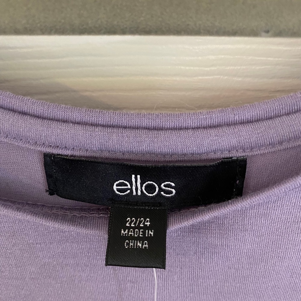 Ellos lavender t-shirt, 22-24, NWT - Picture 3 of 6